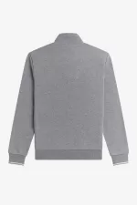 Fred Perry Half Zip Men’s Sweatshirts Grey QORWK5897