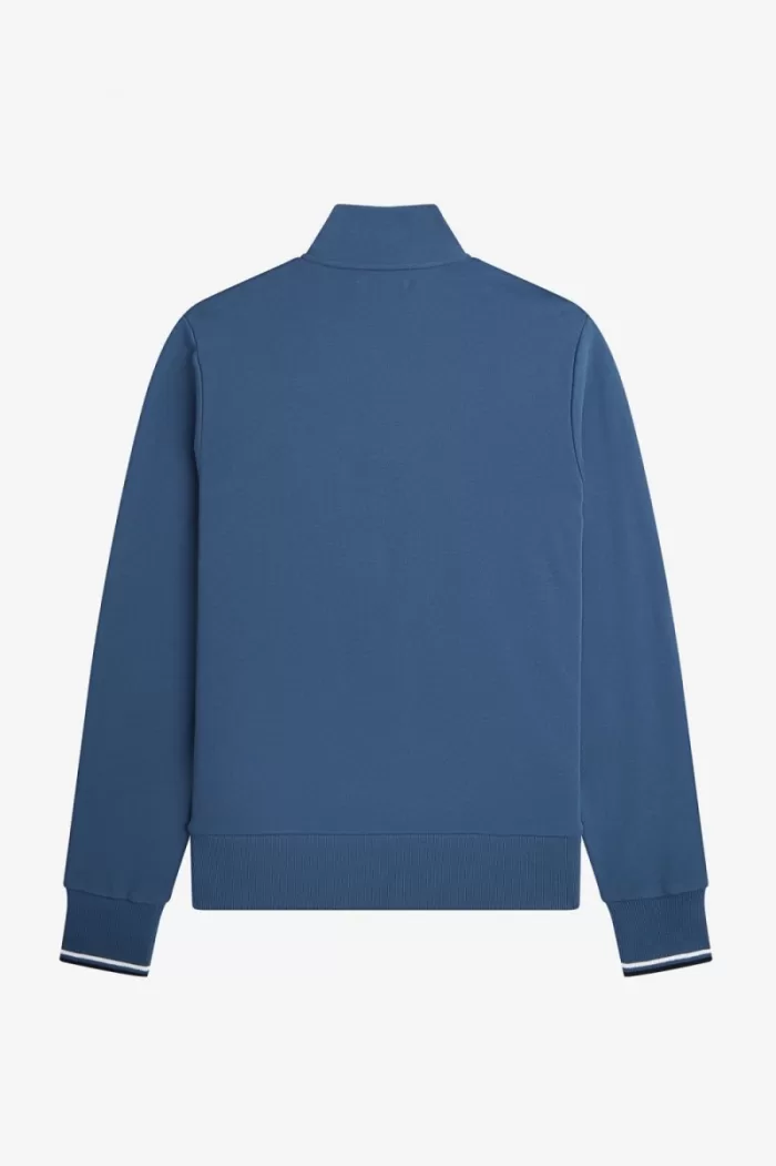 Fred Perry Half Zip Men’s Sweatshirts Midnight Blue ZXGWN0631