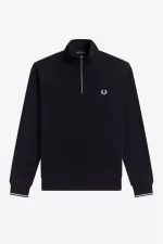 Fred Perry Half Zip Men’s Sweatshirts Navy NYRHV1529