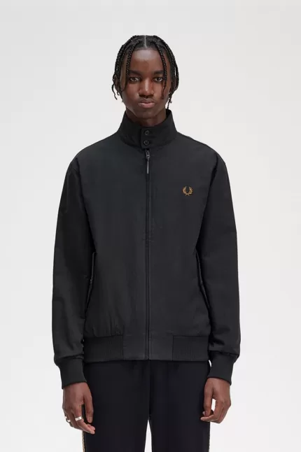 Fred Perry Harrington Men’s Jackets Black UVYIC3784