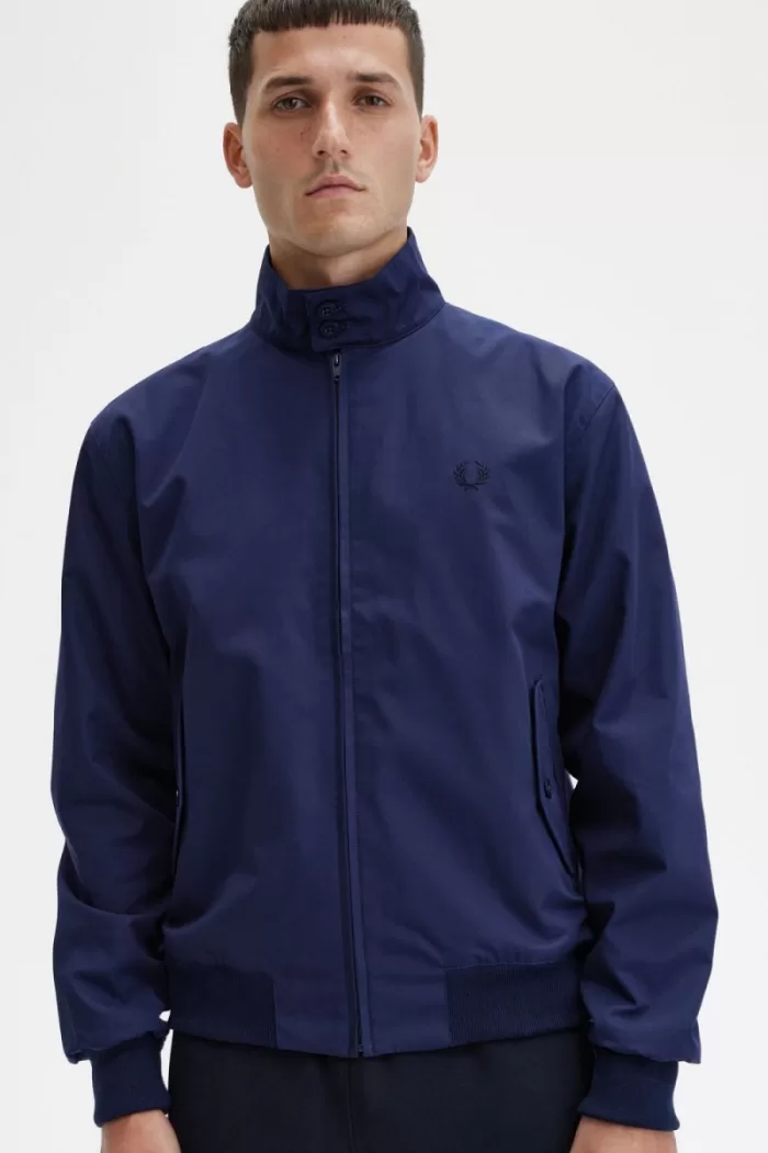 Fred Perry Harrington Men’s Jackets Navy QUMXO2594