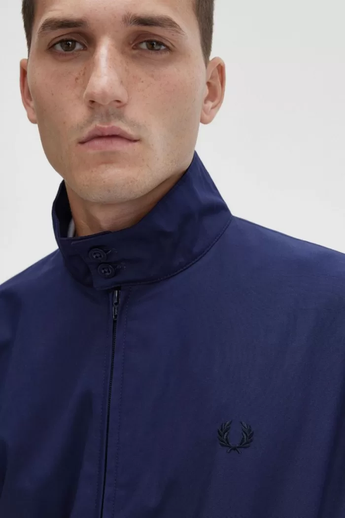 Fred Perry Harrington Men’s Jackets Navy QUMXO2594