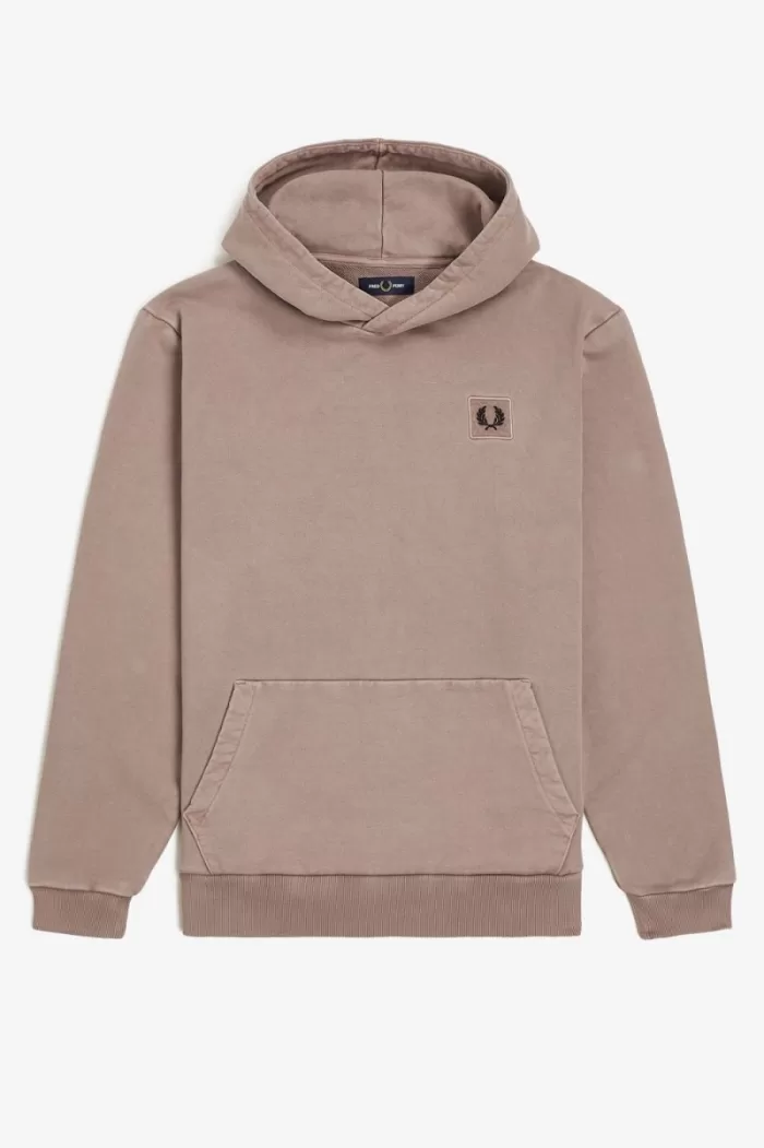 Fred Perry Heavyweight Hooded Men’s Sweatshirts Dark Pink OEHBL8510