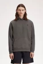 Fred Perry Heavyweight Hooded Men’s Sweatshirts Field Green MTNOZ8954