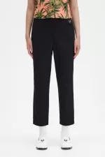 Fred Perry High Waist Women’s Pants Black LCRNO4583