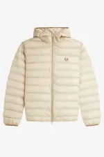 Fred Perry Hooded Insulated Men’s Jackets Oatmeal DIONP0852