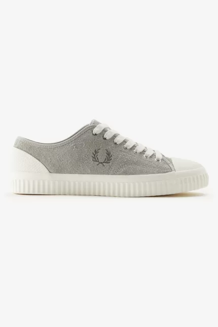 Fred Perry Hughes Low Men’s Plimsolls Grey RQVYW7596