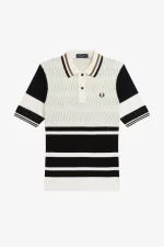 Fred Perry Jacquard Knitted Women’s Shirt Beige URBIZ1695