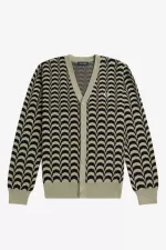 Fred Perry Jacquard Men’s Cardigan Warm Grey AVDFY4061