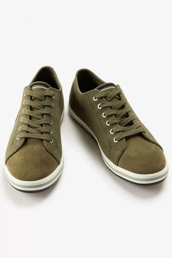 Fred Perry Kingston Men’s Plimsolls Uniform Green HBNQF3089