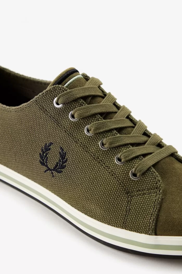 Fred Perry Kingston Men’s Plimsolls Uniform Green HBNQF3089