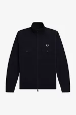 Fred Perry Knitted Men’s Track Jackets Navy VUYKF1760