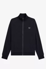 Fred Perry Knitted Tape Men’s Track Jackets Navy JGZUE8675