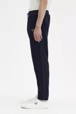 Fred Perry Knitted Taped Track Men’s Pants Navy QYFUN6842