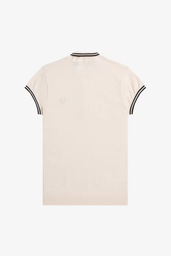 Fred Perry Knitted Women’s Shirt Milky Pink PJNLT7925