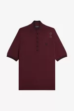 Fred Perry Knitted Women’s Shirt Oxblood CLAOY5207