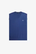 Fred Perry Lambswool Men’s Tanks Cobalt WLCIB9523