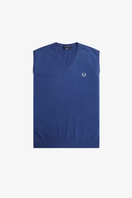 Fred Perry Lambswool Men’s Tanks Cobalt WLCIB9523