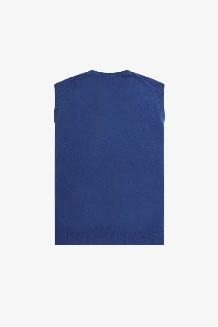 Fred Perry Lambswool Men’s Tanks Cobalt WLCIB9523