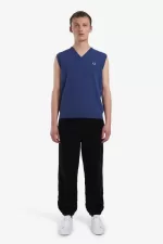 Fred Perry Lambswool Men’s Tanks Cobalt WLCIB9523