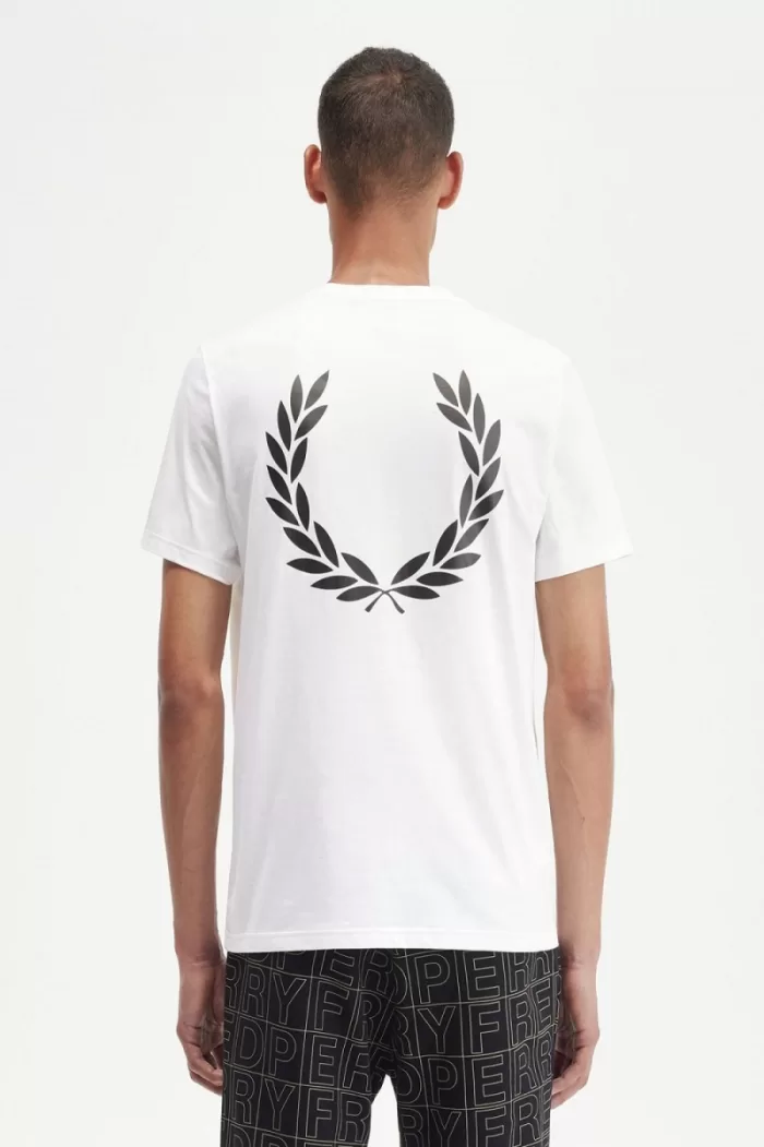 Fred Perry Laurel Wreath Graphic Men’s T-Shirt White OENAP2630