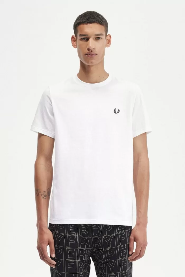 Fred Perry Laurel Wreath Graphic Men’s T-Shirt White OENAP2630