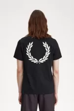 Fred Perry Laurel Wreath Graphic Men’s T-Shirt Black QBVRC1054