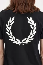 Fred Perry Laurel Wreath Graphic Men’s T-Shirt Black QBVRC1054