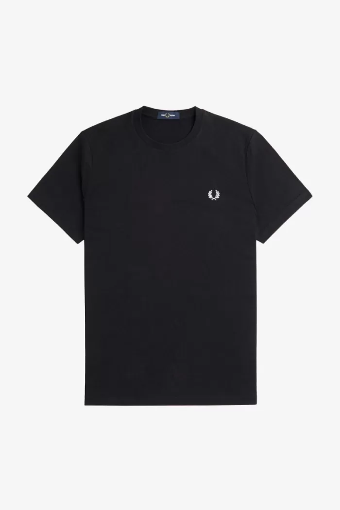 Fred Perry Laurel Wreath Graphic Men’s T-Shirt Black QBVRC1054