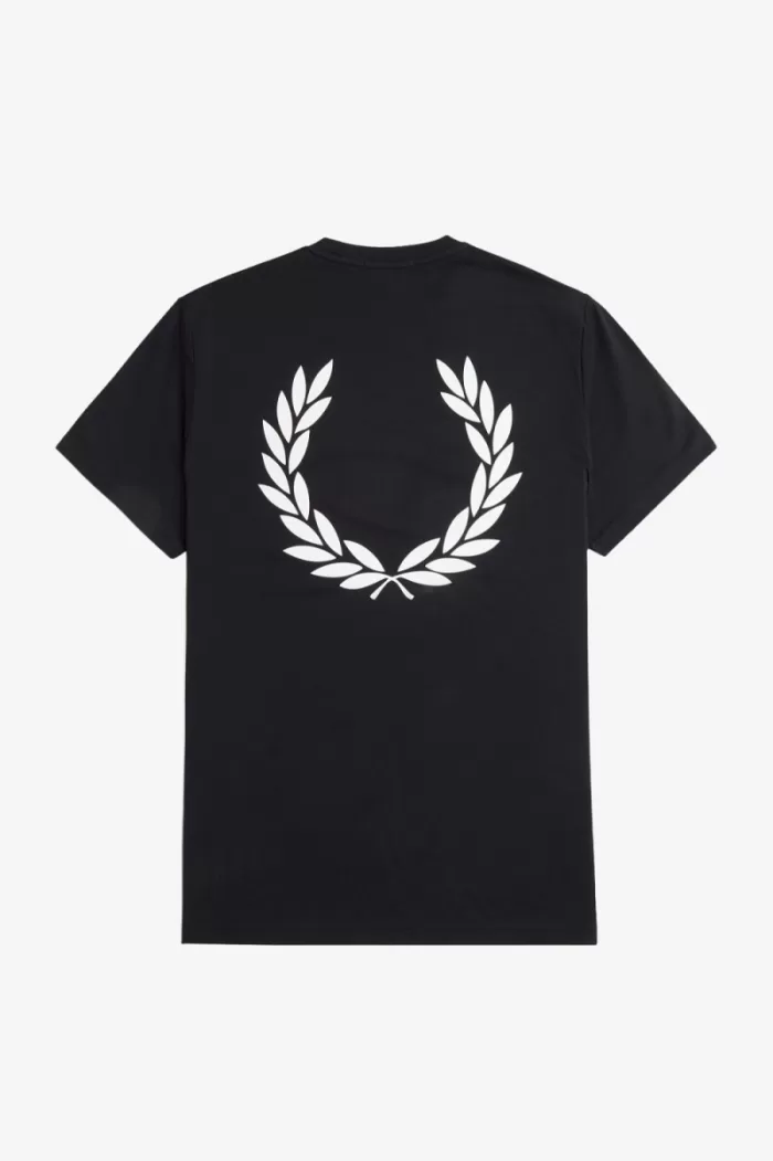 Fred Perry Laurel Wreath Graphic Men’s T-Shirt Black QBVRC1054