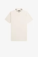 Fred Perry Laurel Wreath High Neck Women’s T-Shirt Silky Peach OYIXB9042