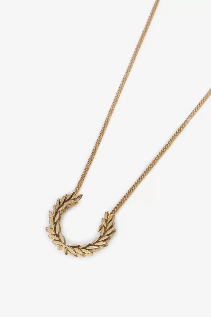 Fred Perry Laurel Wreath Necklace Women’s Jewellery Gold ETUHF3520