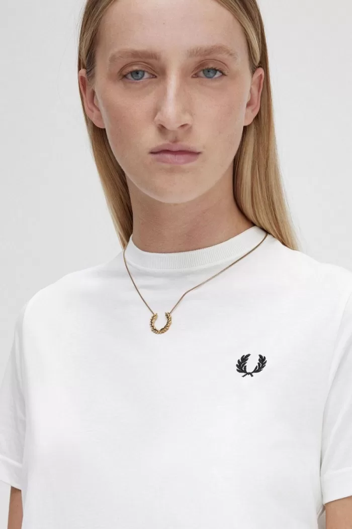 Fred Perry Laurel Wreath Necklace Women’s Jewellery Gold ETUHF3520