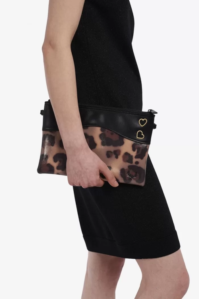 Fred Perry Leopard Print Side Women’s Bags Tonal Leopard INHPB0825