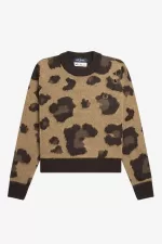 Fred Perry Leopard Women’s Jumper Tonal Leopard DHRVI4385