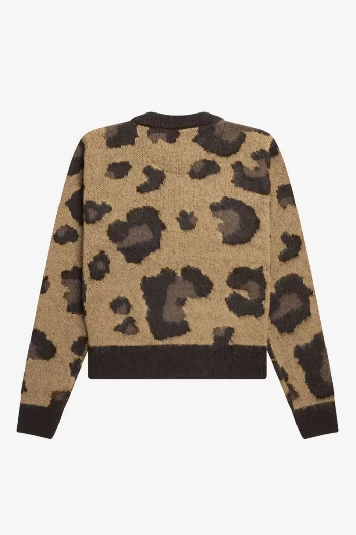 Fred Perry Leopard Women’s Jumper Tonal Leopard DHRVI4385