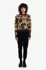 Fred Perry Leopard Women’s Jumper Tonal Leopard DHRVI4385