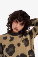 Fred Perry Leopard Women’s Jumper Tonal Leopard DHRVI4385