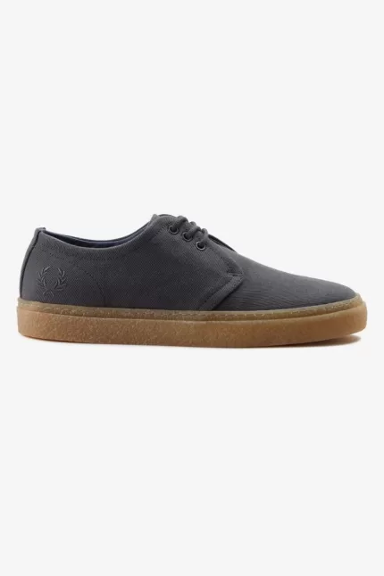 Fred Perry Linden Men’s Plimsolls Charcoal VOMUY9283