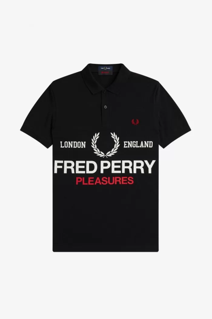 Fred Perry Logo Men’s Shirt Black UEATF8346