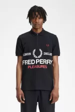 Fred Perry Logo Men’s Shirt Black UEATF8346