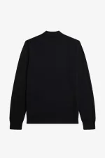 Fred Perry Long Sleeve Knitted Men’s Shirt Black BYQNH9106