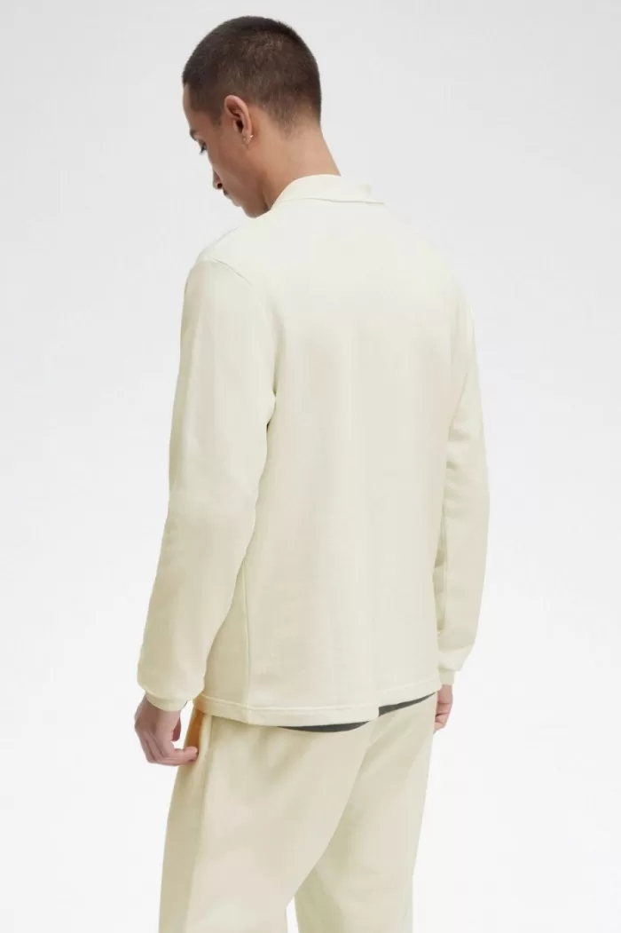 Fred Perry Long Sleeve Loopback Men’s Sweatshirts Beige BDEOV5671