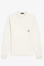 Fred Perry Long Sleeve Loopback Men’s Sweatshirts Beige BDEOV5671