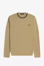 Fred Perry Long Sleeve Piqué Men’s T-Shirt Khaki WXEDK4238