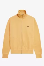 Fred Perry Loopback Men’s Track Jackets Khaki SYEBC6287