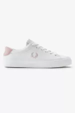 Fred Perry Lottie Women’s Tennis Shoes White Dusty Rose Pink QATOC0891