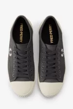 Fred Perry Low Hughes Men’s Plimsolls Gunmetal Beige FTOPE4968