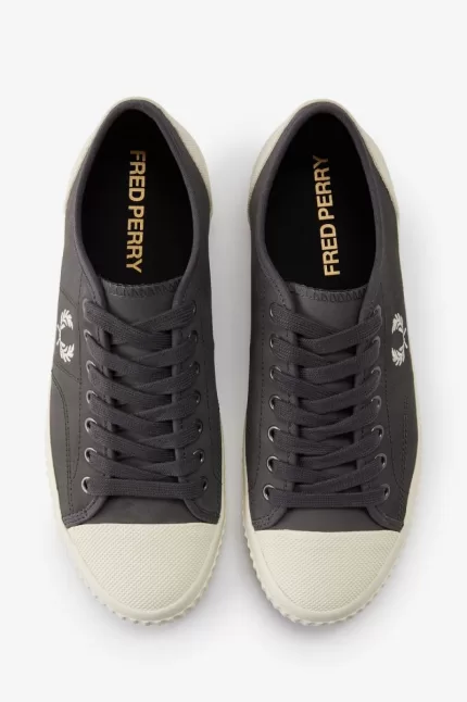 Fred Perry Low Hughes Men’s Plimsolls Gunmetal Beige FTOPE4968