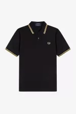 Fred Perry M12 Men’s Shirt Black Champagne JOBZQ6739